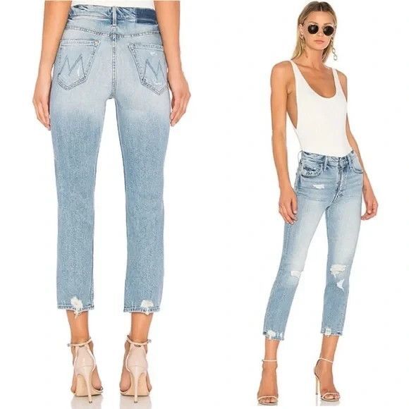 Mother Superior Jeans Tomcat The Confession High Rise Destroyed Jeans 26 - Picture 2 of 16